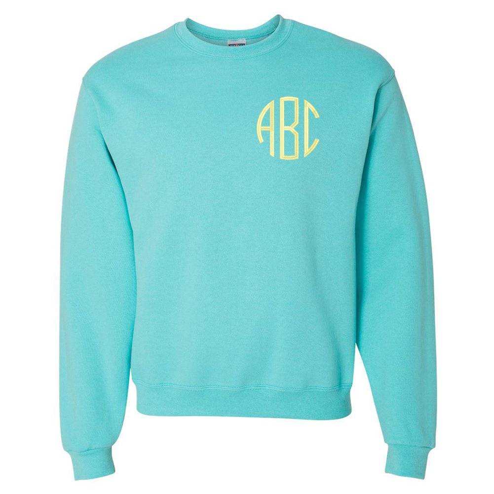 Monogrammed Neon Crewneck Sweatshirt - United Monograms