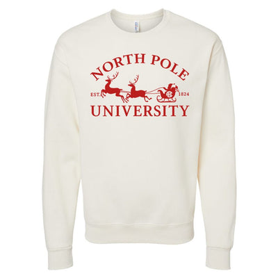 Monogrammed 'North Pole University' Crewneck Sweatshirt - United Monograms