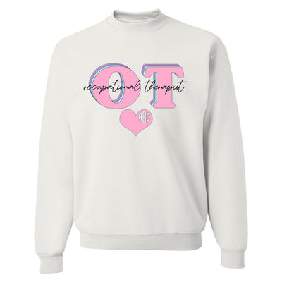 Monogrammed 'Occupational Therapist' Crewneck Sweatshirt - United Monograms