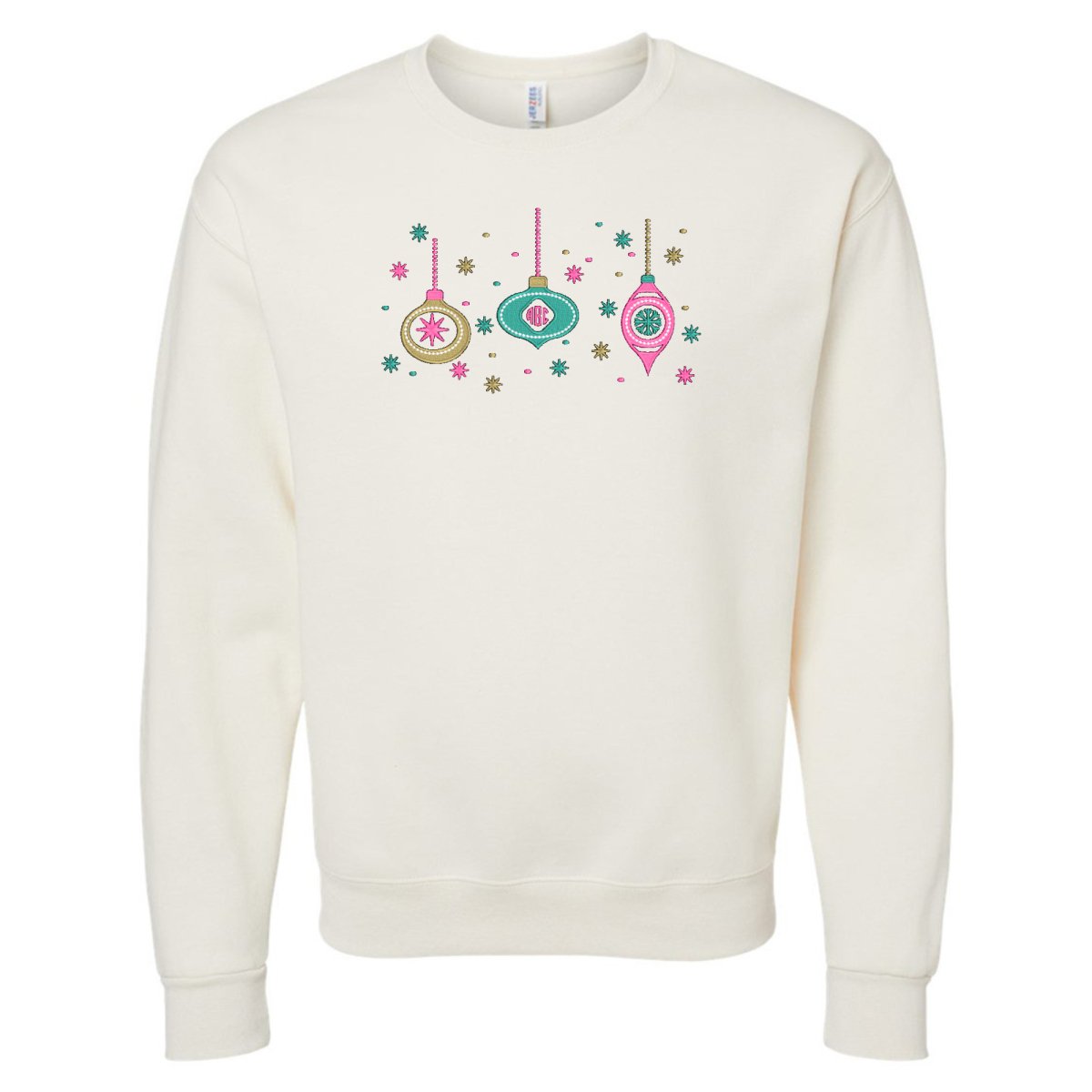 Monogrammed Ornaments Crewneck Sweatshirt - United Monograms
