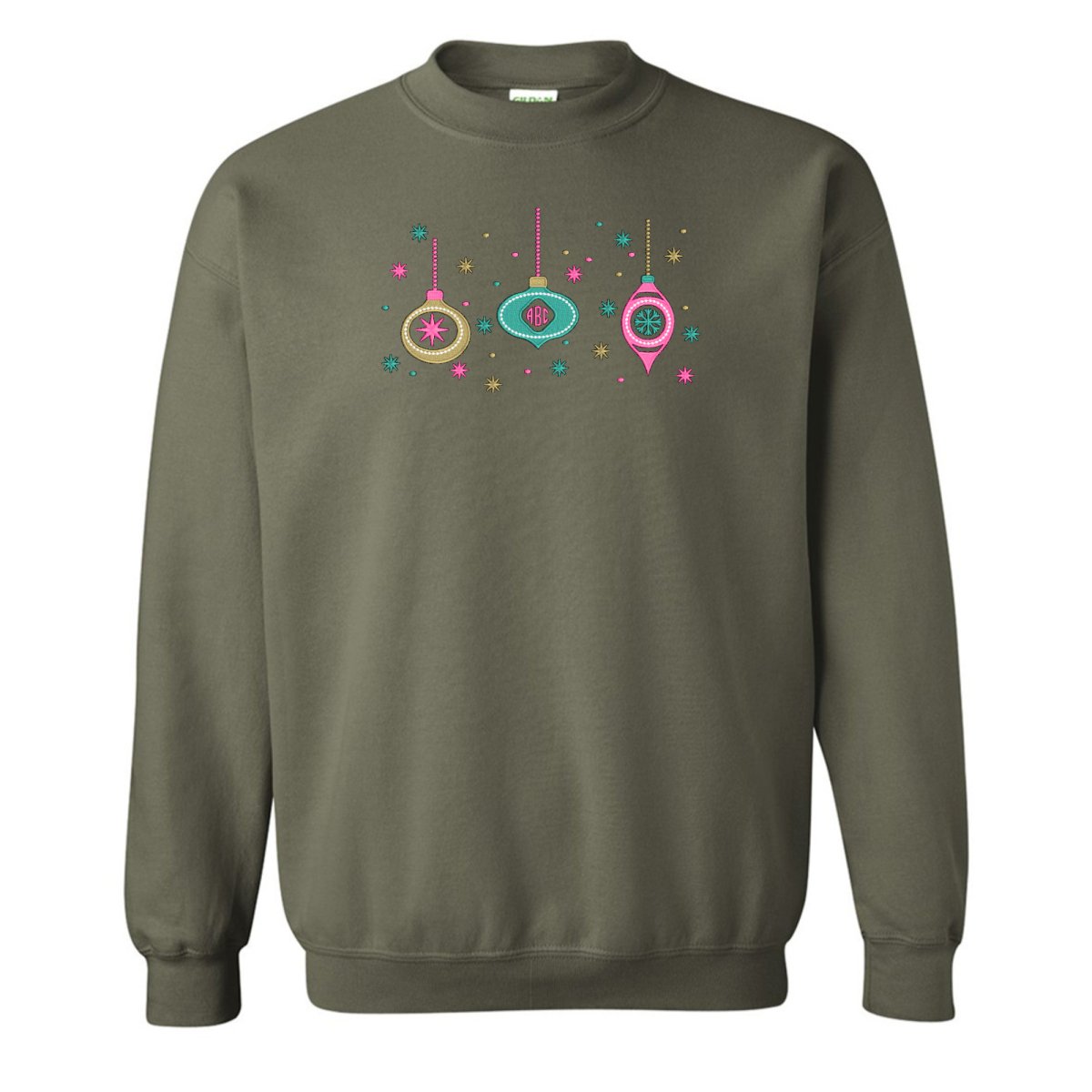 Monogrammed Ornaments Crewneck Sweatshirt - United Monograms