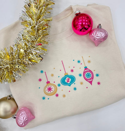Monogrammed Ornaments Crewneck Sweatshirt - United Monograms