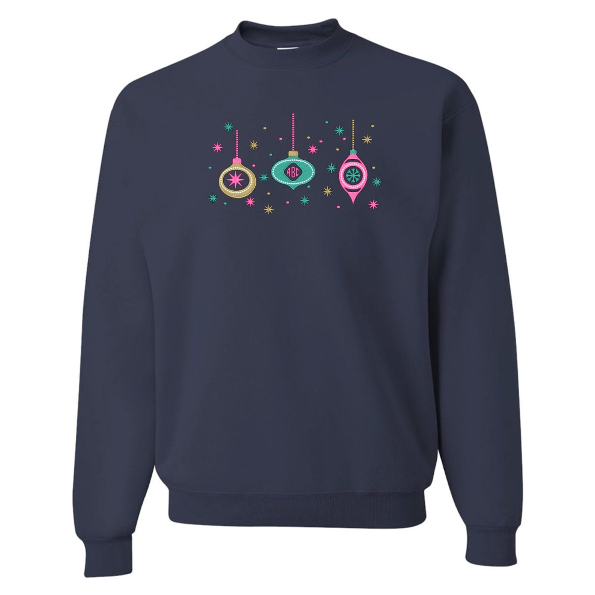 Monogrammed Ornaments Crewneck Sweatshirt - United Monograms