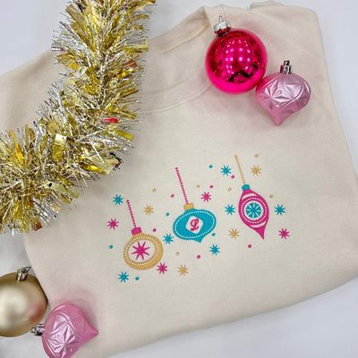 Monogrammed Ornaments Crewneck Sweatshirt - United Monograms