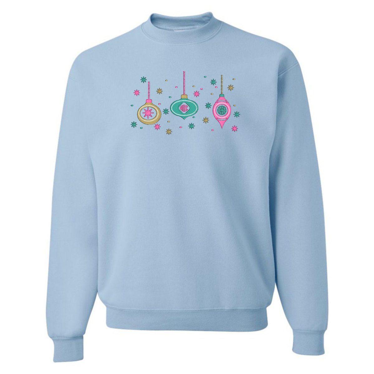 Monogrammed Ornaments Crewneck Sweatshirt - United Monograms