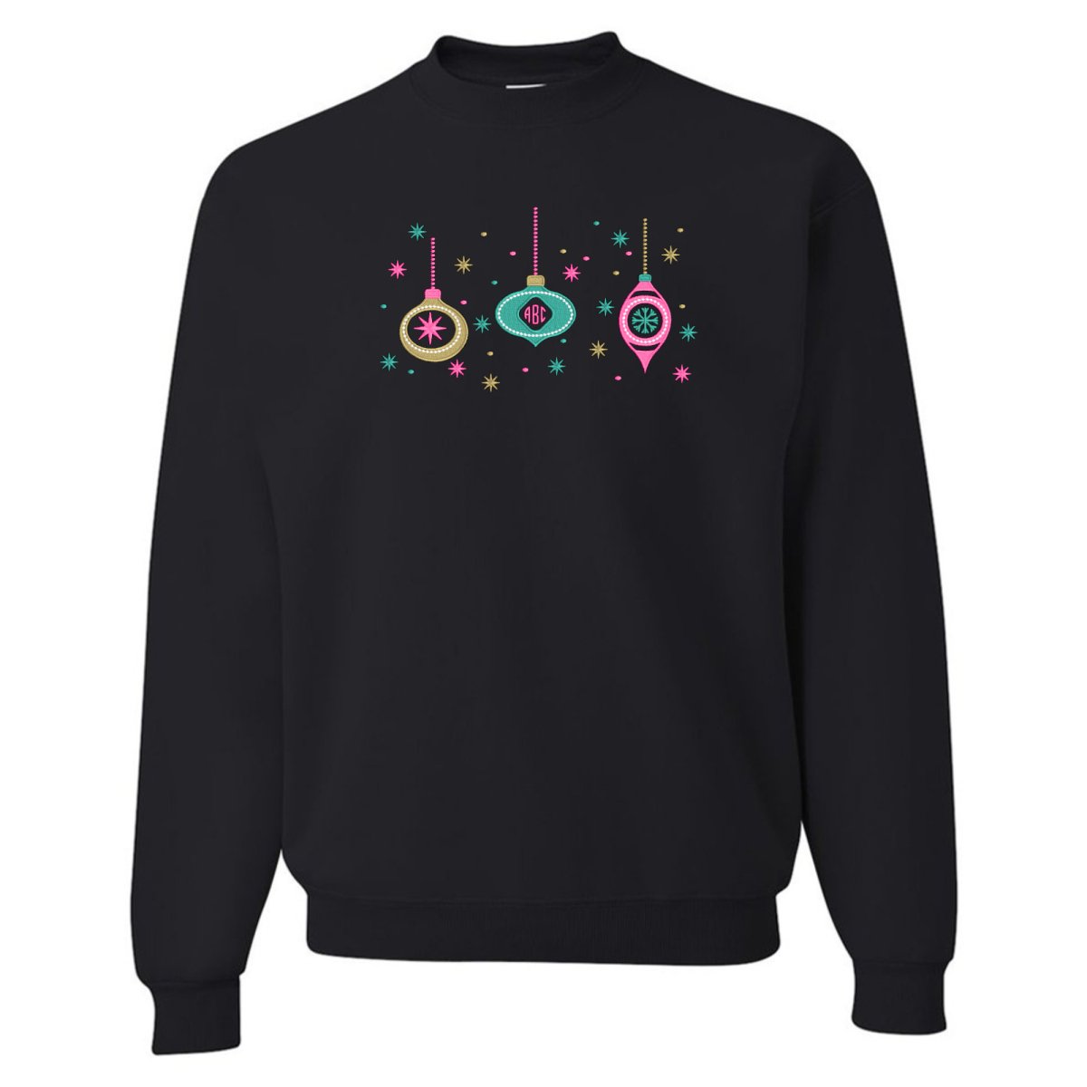 Monogrammed Ornaments Crewneck Sweatshirt - United Monograms
