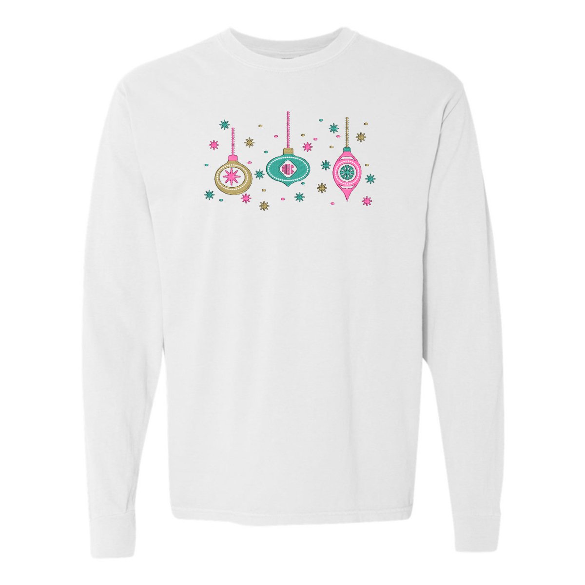 Monogrammed Ornaments Long Sleeve - United Monograms