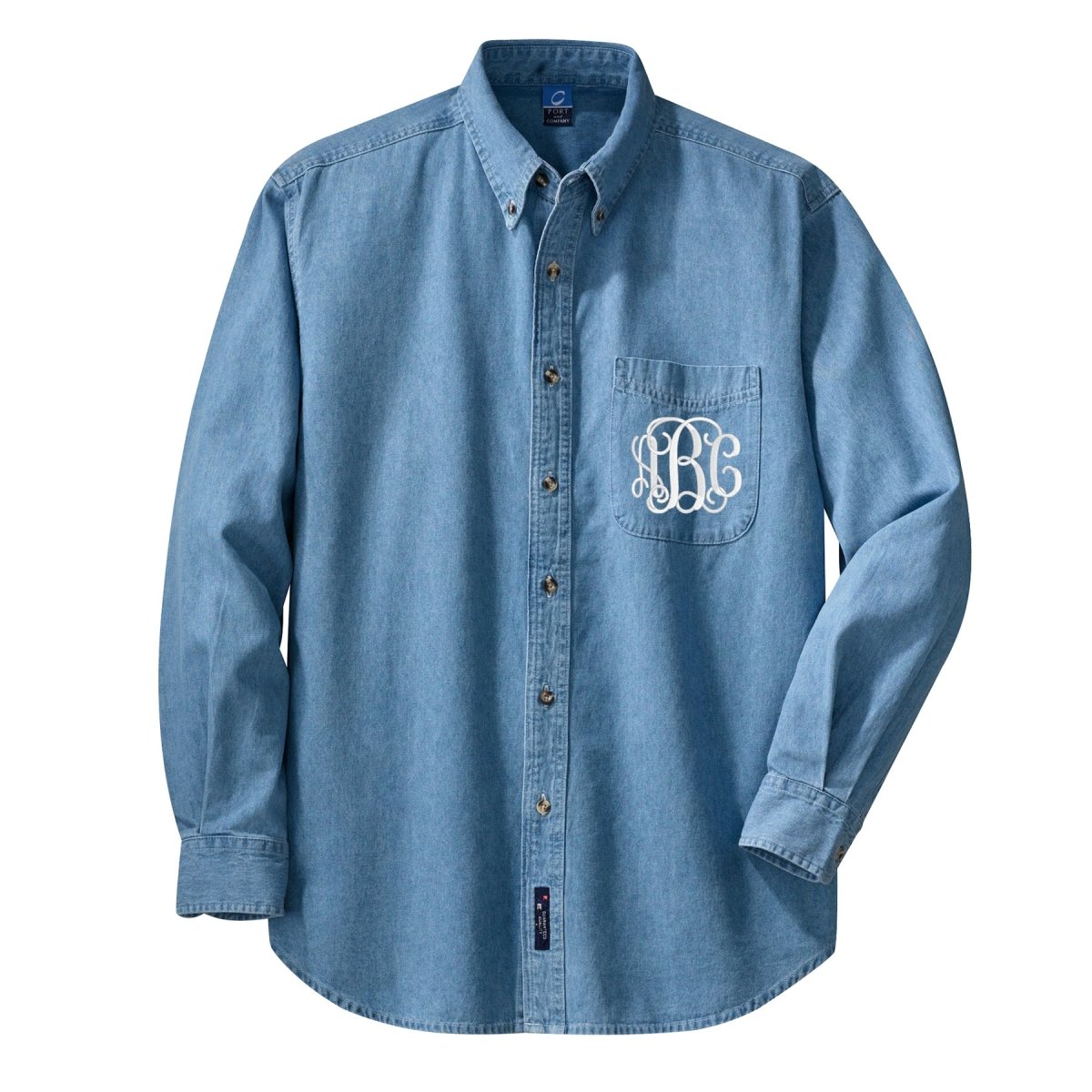 Monogrammed Oversized Denim Shirt - United Monograms