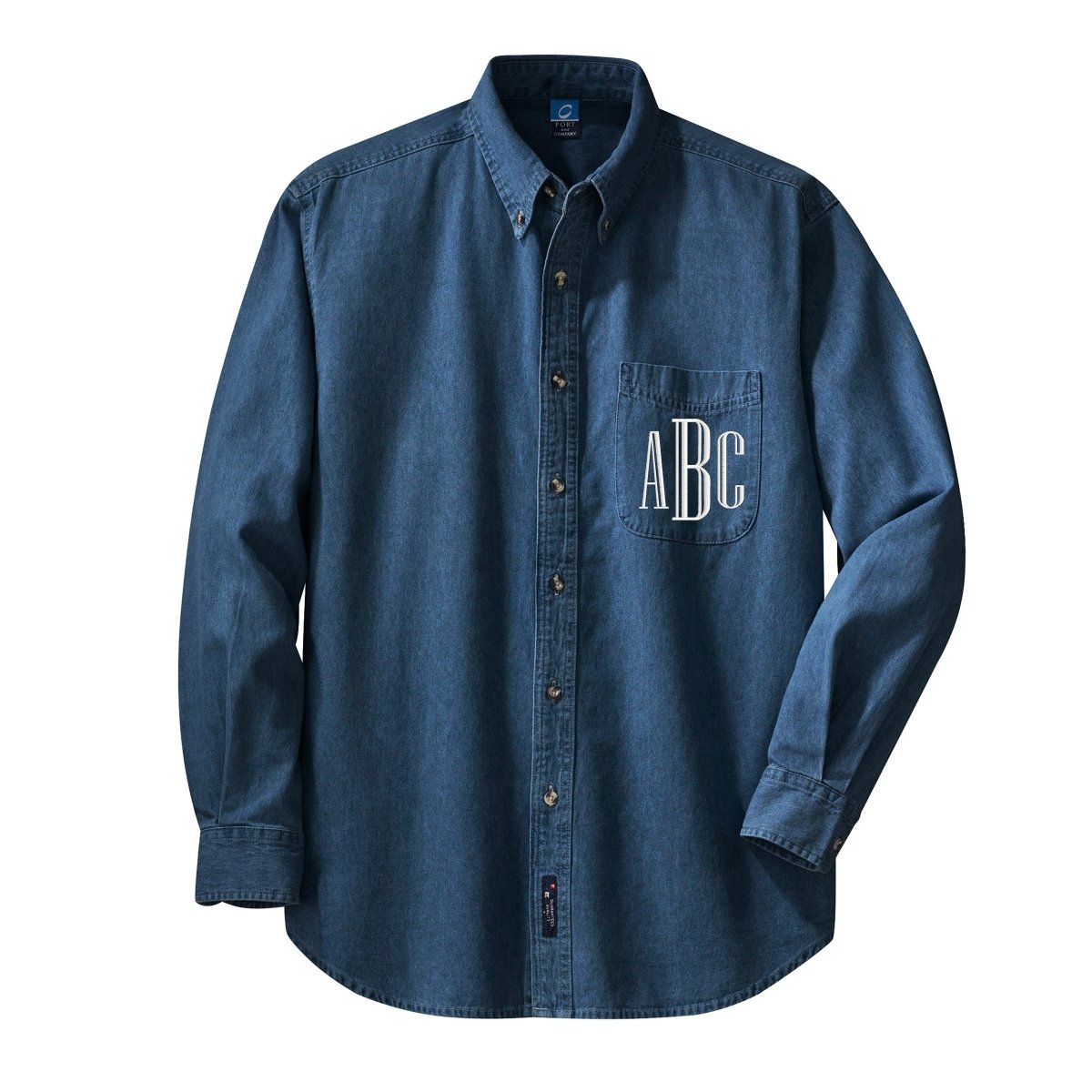 Monogrammed Oversized Denim Shirt - United Monograms
