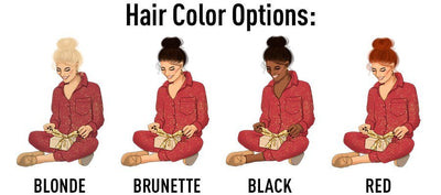 Monogrammed ‘Pajamas & Presents Eve’ Front & Back Cozy Crew - United Monograms