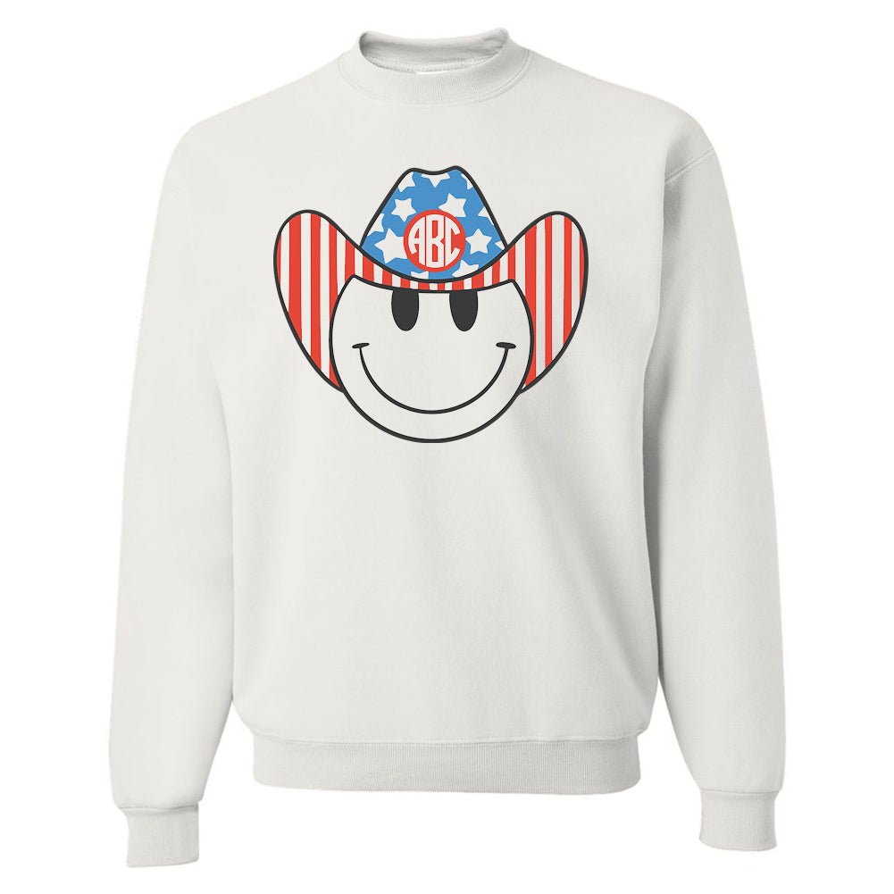 Monogrammed 'Patriotic Cowboy' Crewneck Sweatshirt - United Monograms
