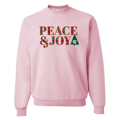 Monogrammed 'Peace & Joy' Crewneck Sweatshirt - United Monograms
