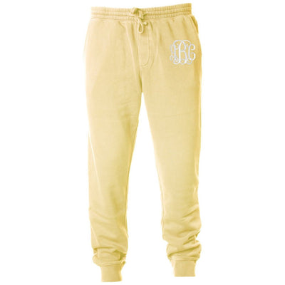 Monogrammed Pigment Dyed Joggers - United Monograms