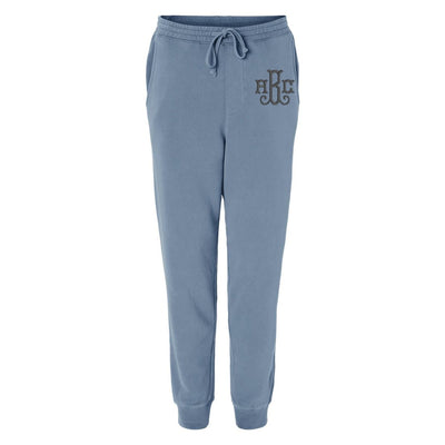 Monogrammed Pigment Dyed Joggers - United Monograms