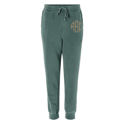 Monogrammed Pigment Dyed Joggers - United Monograms