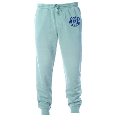 Monogrammed Pigment Dyed Joggers - United Monograms