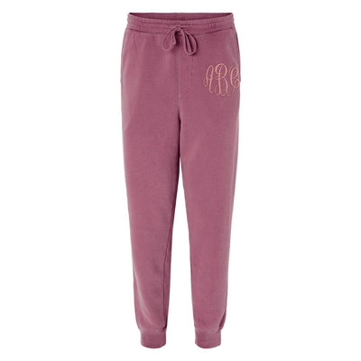 Monogrammed Pigment Dyed Joggers - United Monograms