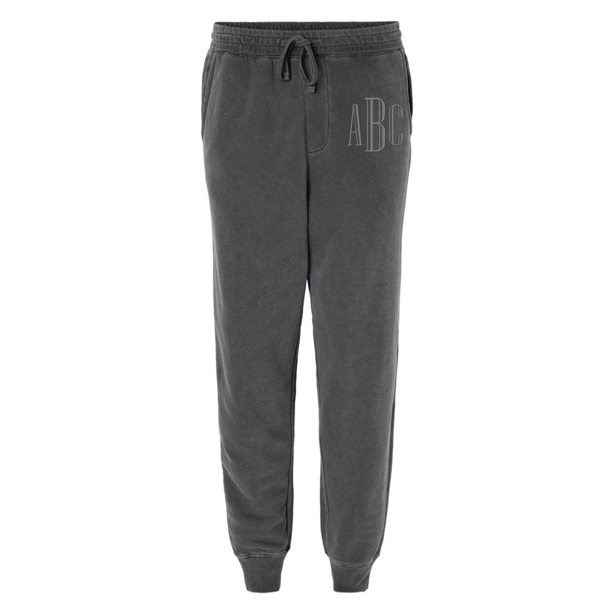 Monogrammed Pigment Dyed Joggers - United Monograms