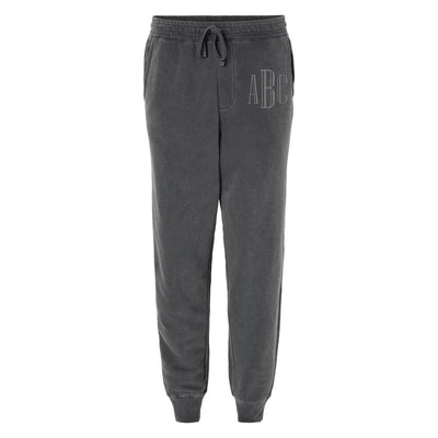 Monogrammed Pigment Dyed Joggers - United Monograms