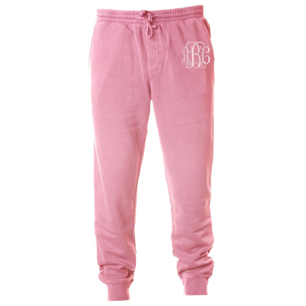 Monogrammed Pigment Dyed Joggers - United Monograms