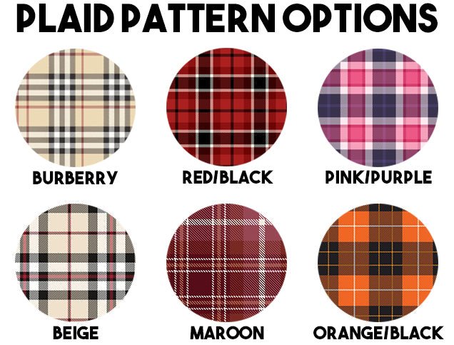Monogrammed 'Plaid' Big Print Comfort Colors Long Sleeve T-Shirt - United Monograms