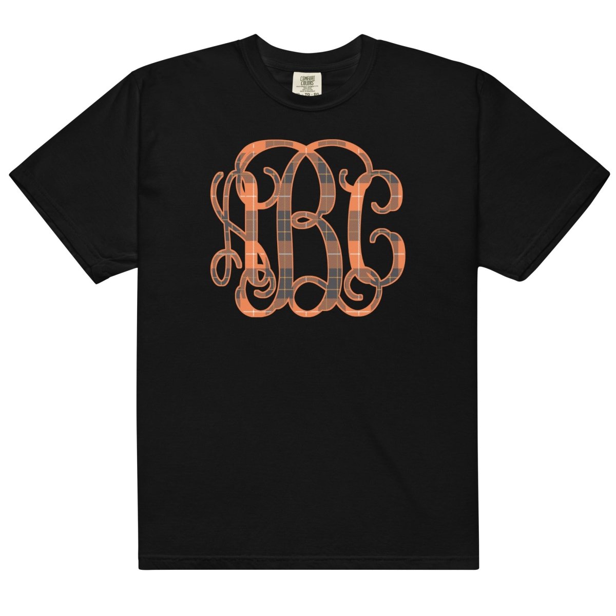 Monogrammed 'Plaid' Big Print T-Shirt - United Monograms