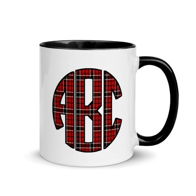 Monogrammed 'Plaid' Mug - United Monograms