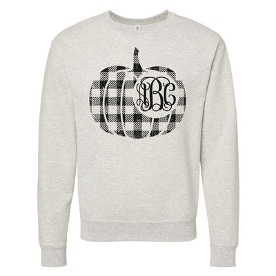 Monogrammed 'Plaid Pumpkin' Crewneck Sweatshirt - United Monograms