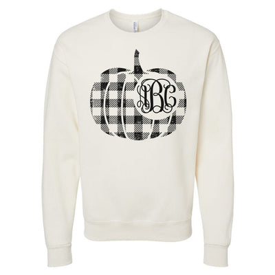 Monogrammed 'Plaid Pumpkin' Crewneck Sweatshirt - United Monograms
