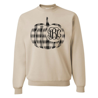 Monogrammed 'Plaid Pumpkin' Crewneck Sweatshirt - United Monograms