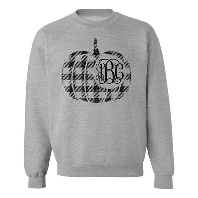 Monogrammed 'Plaid Pumpkin' Crewneck Sweatshirt - United Monograms