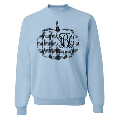Monogrammed 'Plaid Pumpkin' Crewneck Sweatshirt - United Monograms