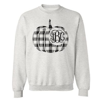 Monogrammed 'Plaid Pumpkin' Crewneck Sweatshirt - United Monograms