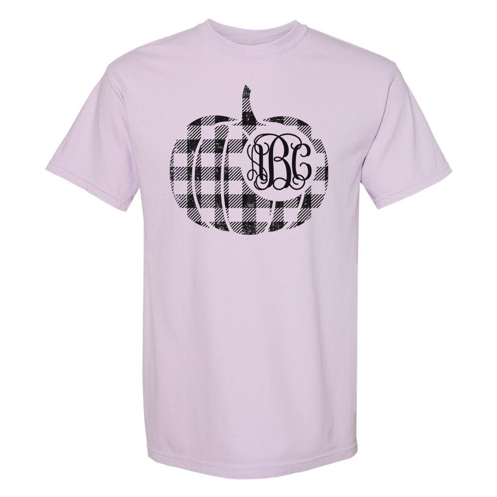 Monogrammed 'Plaid Pumpkin' T-Shirt - United Monograms