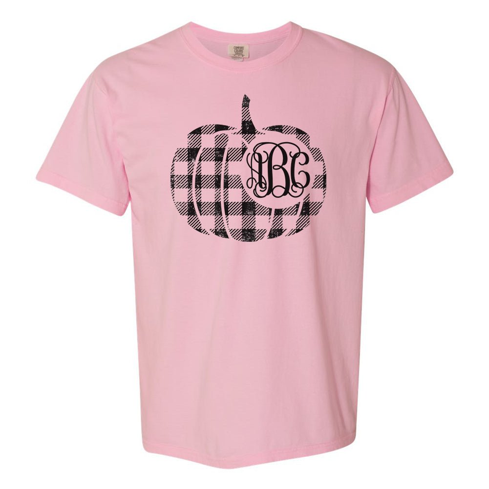 Monogrammed 'Plaid Pumpkin' T-Shirt - United Monograms