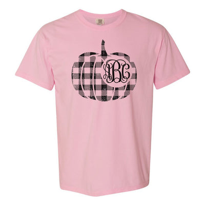 Monogrammed 'Plaid Pumpkin' T-Shirt - United Monograms