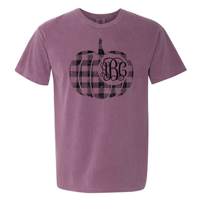 Monogrammed 'Plaid Pumpkin' T-Shirt - United Monograms