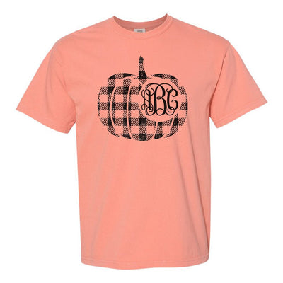 Monogrammed 'Plaid Pumpkin' T-Shirt - United Monograms