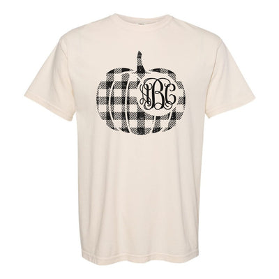 Monogrammed 'Plaid Pumpkin' T-Shirt - United Monograms