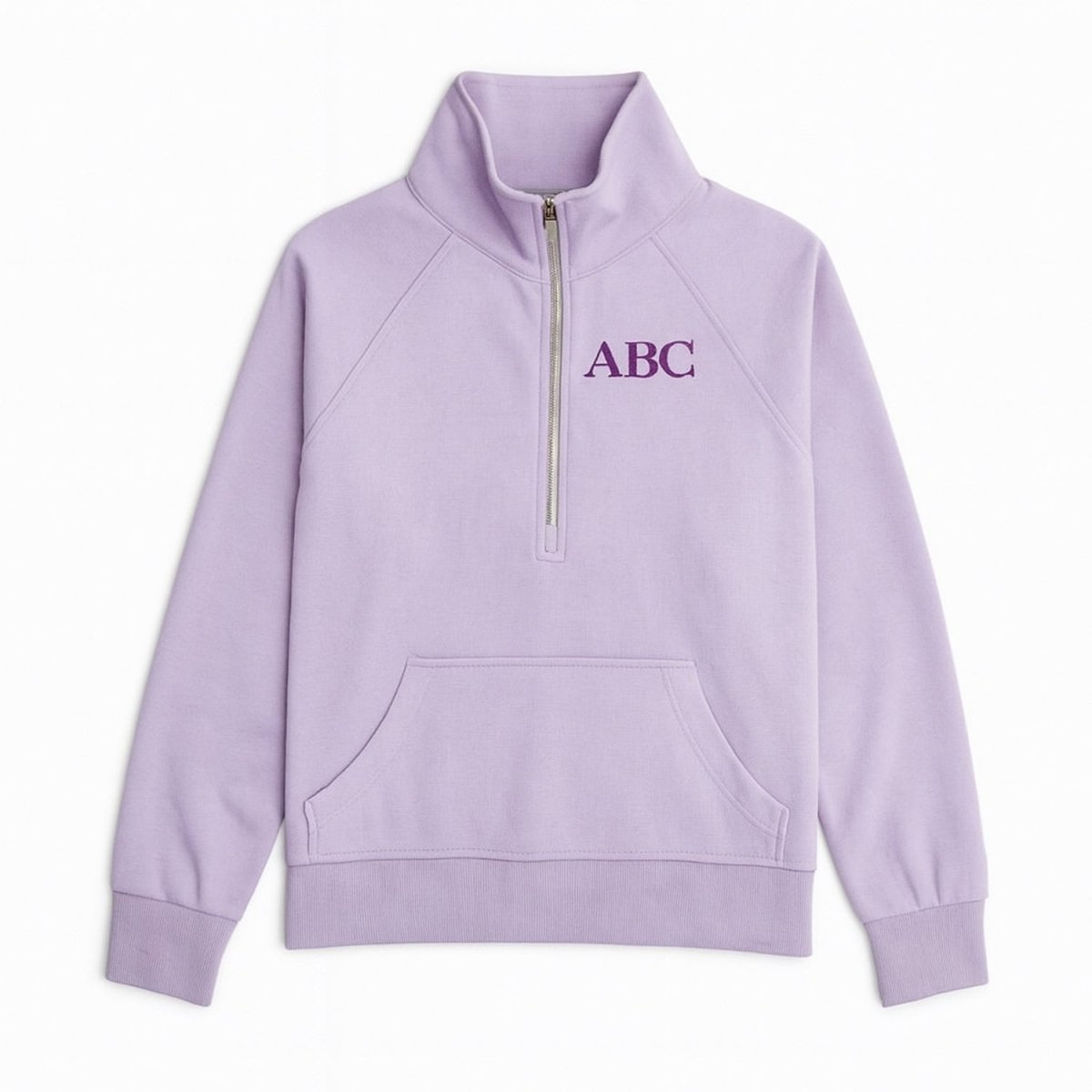 Monogrammed Pocket Quarter Zip Sweatshirt - United Monograms