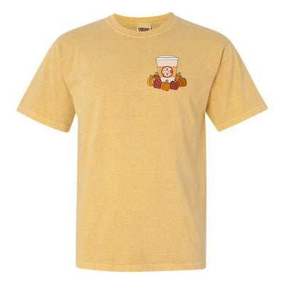Monogrammed 'Pumpkin Coffee' T-Shirt - United Monograms