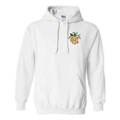 Monogrammed Pumpkin Hooded Sweatshirt - United Monograms