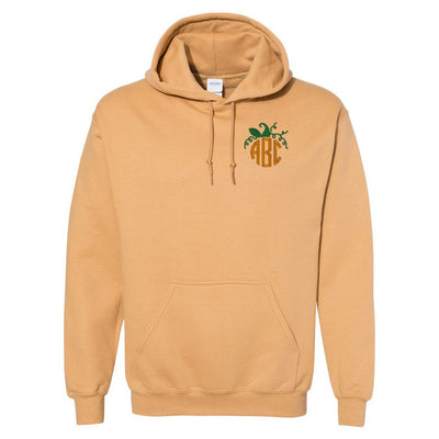 Monogrammed Pumpkin Hooded Sweatshirt - United Monograms