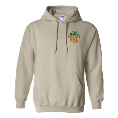 Monogrammed Pumpkin Hooded Sweatshirt - United Monograms