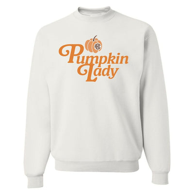 Monogrammed 'Pumpkin Lady' Crewneck Sweatshirt - United Monograms
