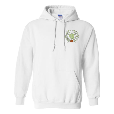 Monogrammed Pumpkin Leaves Hoodie - United Monograms