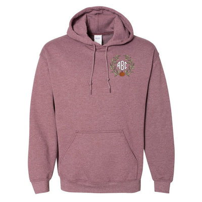 Monogrammed Pumpkin Leaves Hoodie - United Monograms