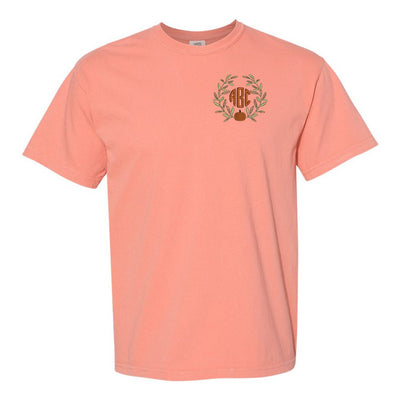 Monogrammed Pumpkin Leaves T-Shirt - United Monograms