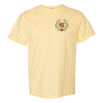 Monogrammed Pumpkin Leaves T-Shirt - United Monograms