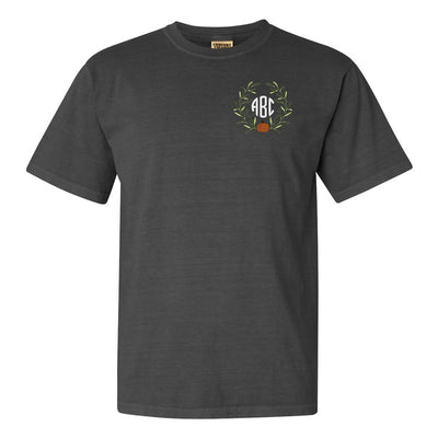 Monogrammed Pumpkin Leaves T-Shirt - United Monograms